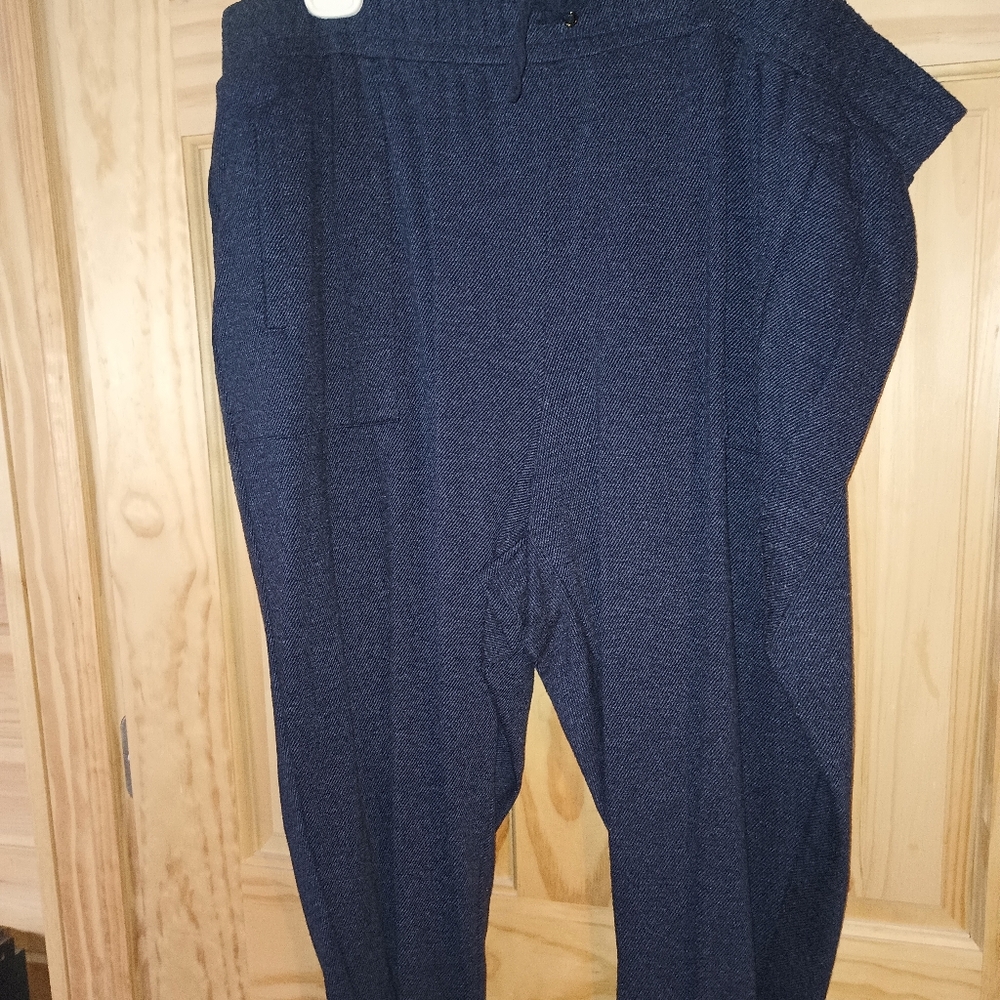Lane Bryant Navy Blue Track Pants